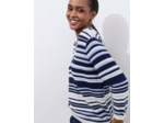 Pull fin rayé BLEU Femme