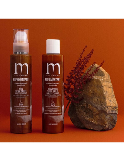 Shampooing repigmentant cheveux naturels ou colorés sienne brûlée
