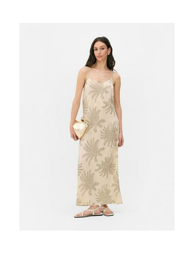 Robe longue caraco imprimée Paula Echevarría