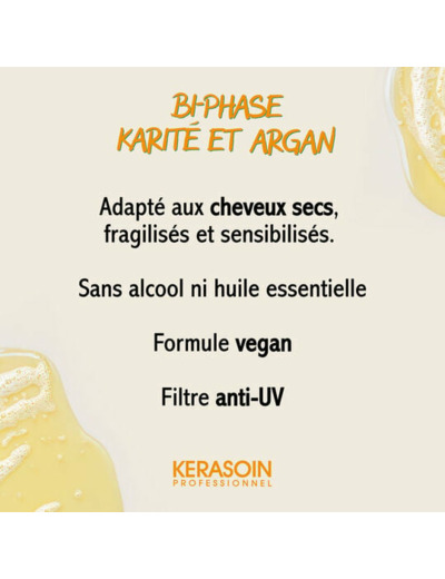 Démêlant bi-phase à l'argan et au karité 30ml