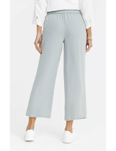 Pantalon fluide large avec ceinture