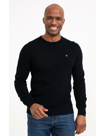 Pull col rond uni Nautic