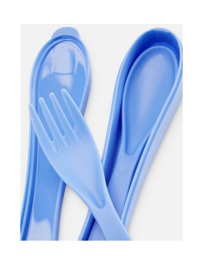 Lot de 2 couverts réutilisables en plastique