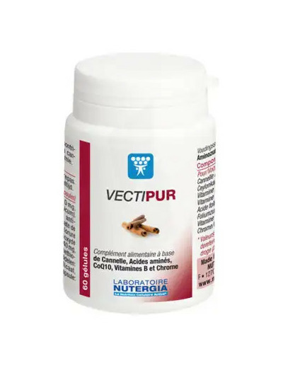 Vectipur Gélules Régulation Métabolique De L'organisme Boîte De 60