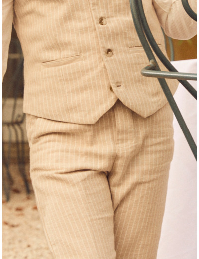 Pantalon de costume beige