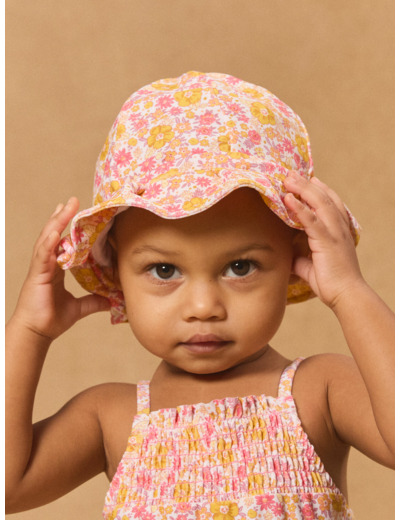 Chapeau UPF 50+ imprimé fleuri