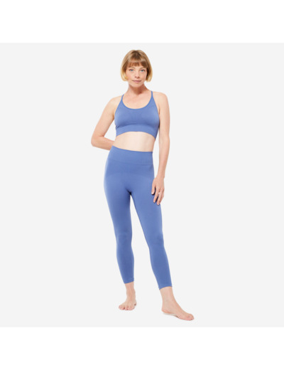 Brassière dos nageur respirant maintien léger Femme, Bleu