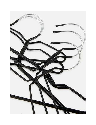 Lot de 10 cintres en métal enduit