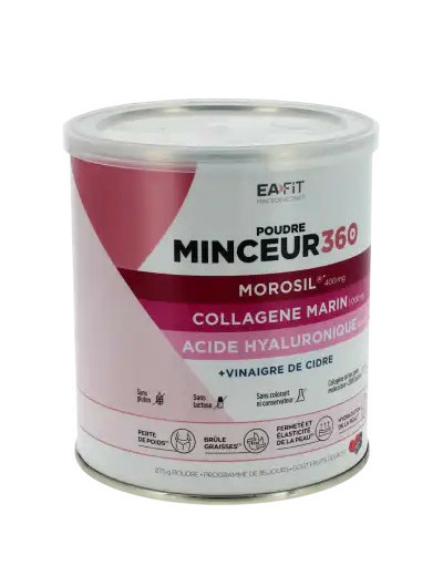 Eafit Minceur 360 Morosil Vinaigre De Cidre Collagène Poudre Pot De 200 G
