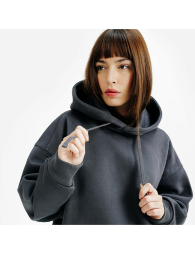 Sweat à capuche femme, Elementals, gris