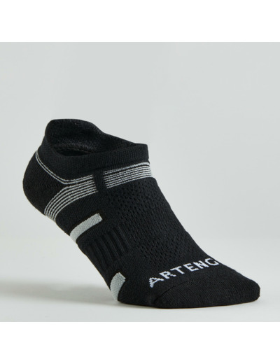 CHAUSSETTES DE SPORT BASSES ARTENGO RS 560 NOIR GRIS LOT DE 3