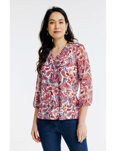 Tee-shirt imprimé manches 3/4