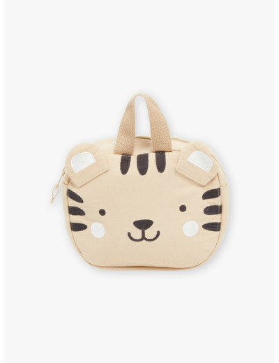 Sac à dos beige avec oreilles 3D