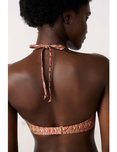 Triangle haut de maillot à motif