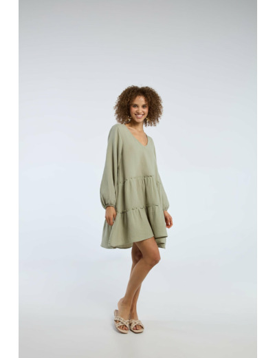 Robe mini ample et ajustée