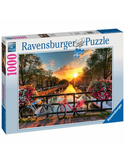 PUZZLE 1000 PIÈCES RAVENSBURGER - AMSTERDAM À VÉLO