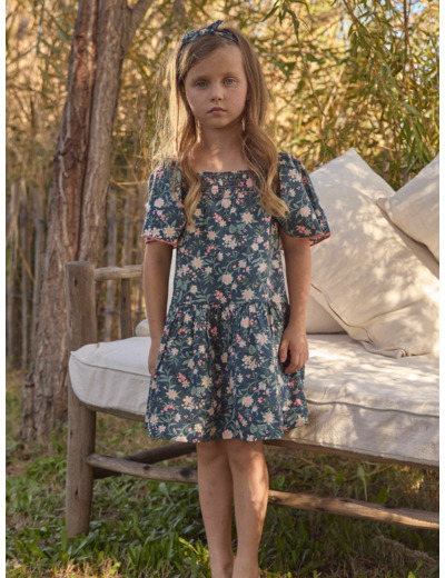 Bandeau noeud imprimé fleuri