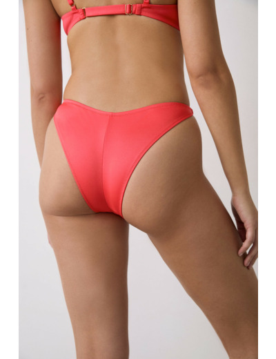 Bikini brésilien high leg bas de maillot détails bijoux