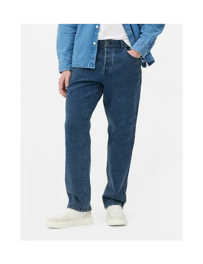 Jean droit à taille mi-haute
