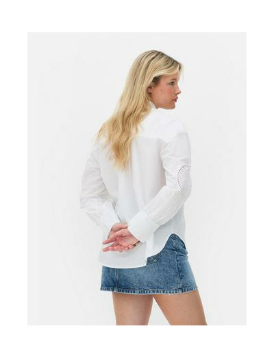 Chemise ajourée à manches longues