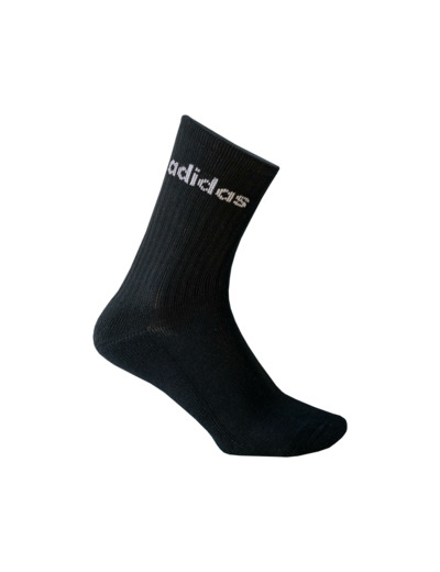 CHAUSSETTES DE SPORT HAUTES ADIDAS NOIR LOT DE 3