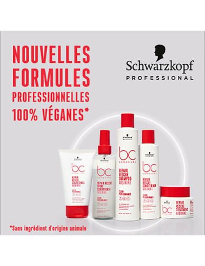 Shampooing pour cheveux abîmés BC Repair Rescue 1000ml
