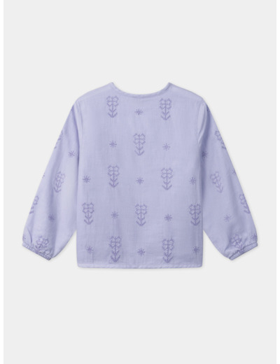 Veste violette brodée