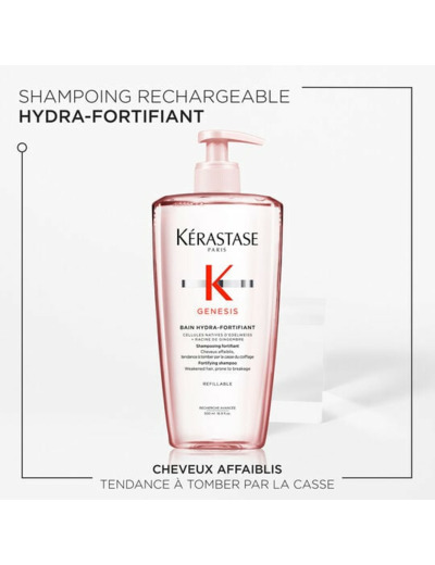 Bain hydra-fortifiant Genesis 500 ml rechargeable