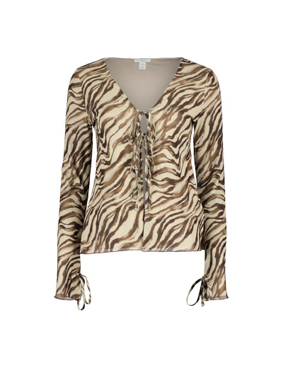 Manche longue avec laçage