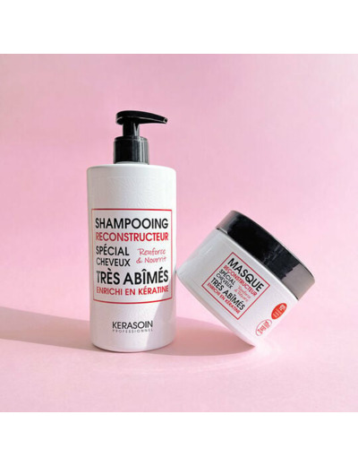 Shampooing reconstructeur à la kératine pour cheveux très abîmés 500ml