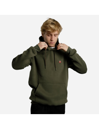 Sweat-shirt de skateboard hd500 resistant kaki