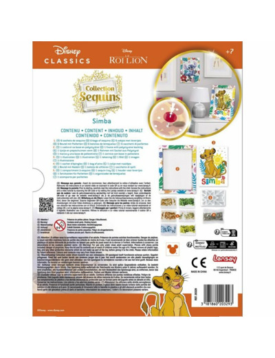 COLLECTION SEQUINS SIMBA - LE ROI LION