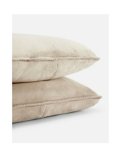 Lot de 2 coussins carrés à point de feston