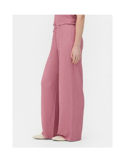 Pantalon large en tissu froissé
