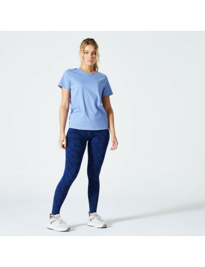 T-shirt Fitness Femme - 500 Essentials bleu indigo