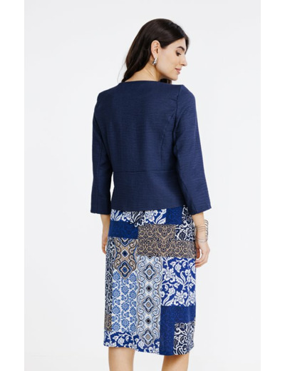 Veste avec col festonné