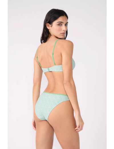 Push-up haut de maillot fleuri