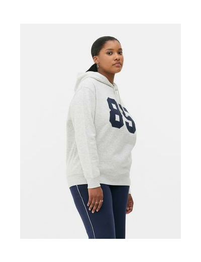 Sweat oversize à capuche et motif 85