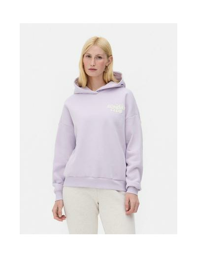 Sweat à capuche oversize à message