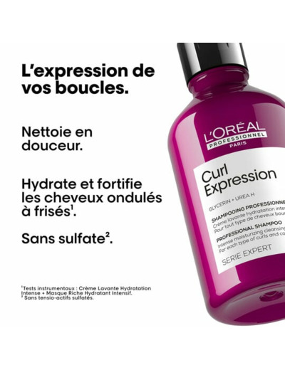 Shampooing crème lavante Curl Expression - Hydratant intensif 1500ml