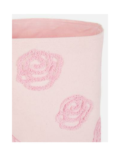 Panier de rangement souple en tissu touffeté