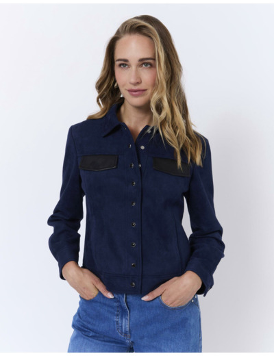 Blouson court uni MARINE Femme