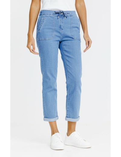 Pantalon coupe jogging en denim