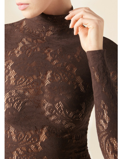 Haut en Dentelle Fleurs