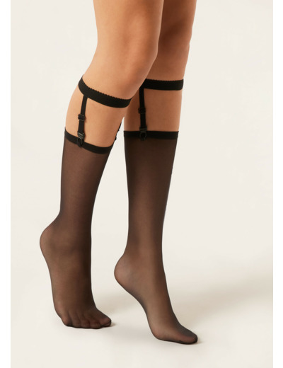 Chaussettes Hautes avec Porte-Jarretelles