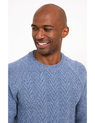 Pull Col Rond Torsadé