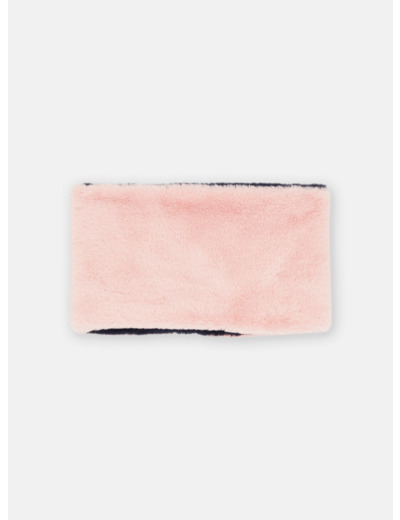 Cache-cou rose réversible