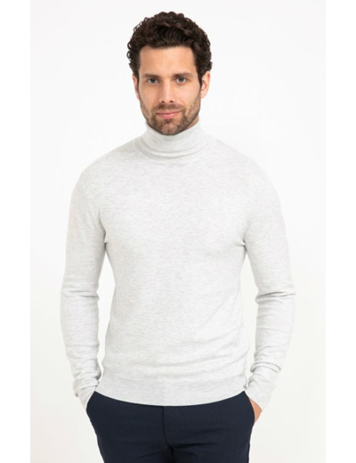 Pull Col Roulé Uni