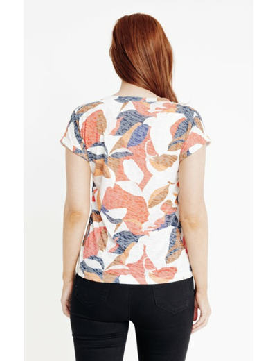 Tee-shirt col mao manches courtes