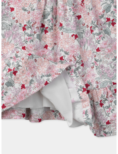 Robe fleuri à smocks
